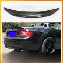 For MX5 NC NCEC Roster Miata EPA Type 3 Carbon Fiber Rear Spoiler Glossy Fibre Trunk Wing Lip(PRHT Hard Top Only)