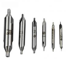 6pcs HSS Center Drill Bit Combined Countersink Conical 60 Degree Angle Lathe Mill Tackle Electrical Tool Set 5/3/2.5/2/1.5/1