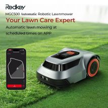 Redkey MGC500 Robot rasaerba automatico 0,12 acri 45% pendenza 70 minuti Ricarica automatica Rilevamento punto di interruzione Tecnologia C-TOF