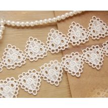 Width:3cm (1.20 inch) Sweet Heart Lace Rose Trim Lace Embellish for Clothing Embroidered Lace(ss-311)