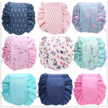 Women Travel Magic Pouch Drawstring Cosmetic Bag Organizer Lazy Make up Cases storage bag Kit Box Tools Toiletry Beauty Case