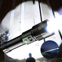 2024 500W Super Bright Zoomable Flashlight 26650 Rechargeable LED Flashlights 2500M Camping Lantern Ultra Powerful Flashlight