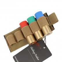 5 Rounds Shotgun Buttstock Ammo Pouch Shell Holder Bullet with Magic Tape  Back Cartridge Carrier Hunting Gun Accessory