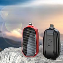 Solar Power Bank 1200mAh Portable Charger Keychain External Battery Charger Fast Charging Mobile Powerbank for iPhone Type C