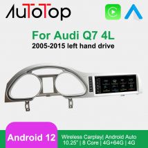 AUTOTOP 10,25 "Wireless Carplay Auto Radio Multimedia Für Audi Q7 4L 2006-2015 MMI 2G 3G Bluetooth Android Auto GPS Navi Stereo