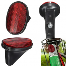Red Bicycle Bike Rear  Safety Warnning Reflector Tail MudGuard Cycling New Warning Light Bicycle Light Au02 21