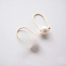 Natural Baroque Pearl Earrings Hoop Earrings Handmade Gold Filled Jewelry Brincos Vintage Pendientes Oorbellen Boho Fine Earring