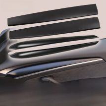 XVIP Segmented Dashboard Wrap Cover Front Door Side Trim Strip Kit For Tesla Model 3 Y 2021-2023 Carbon Fiber Glossy Matte Black
