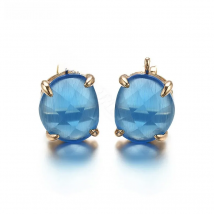 ZHUKOU 10x15mm Simplicity Square Stud Earrings with Natural Pearl Earrings Piercing Fashion Earrings Jewelry  Model: VE32A