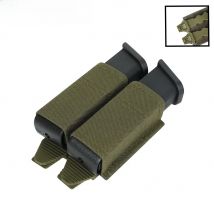 OPHIDIAN MOLLE Mag Pouch FAST 9MM Double Mag Bag Hunting CS Games Air soft Holder With Nylon Support Clip