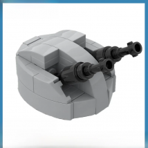 MOC Building Blocks Military Multi Use Turret Model DIY Assembled Bricks Anti-Tank Gun Weapon Display Toys Xmas Gifts 44PCS