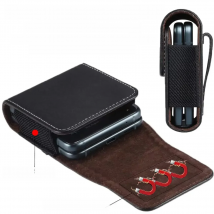 Belt Clip Leather Phone Case for Samsung Galaxy Z flip7 flip6 Flip4 Flip 4 5g FLIP5 Flip3 Flip 7 6 5 3 for Moto Razr Cover