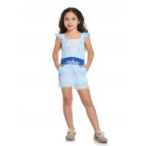 2-14Y  Softest Girl Princess Romper With Pockets Holiday Trip and Everyday Wear Kid Cute Jumpsuit Dress Up Costume Jumpsuits