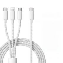 3 In 1 Fast Charging USB Cable 100W For Xiaomi iPhone Poco Micro Type C Charger Cable Cord Multiple Usb C Charging Wire Line