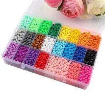 5mm DIY Water Spray Beads 24 Colors Refill Beads Puzzle Crystal Set Ball Games Aqumosaic Magic Toys for Children Manualidades