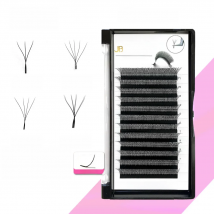 W Shaped Bloom Lashes Hand-woven 3D 4D 5D 8D Pre-made Fans Eyelashes Extensions 12 Rows Natural Soft Professional Lash Supplies