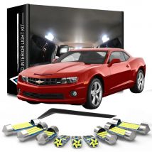 6pcs Car Accessories LED Interior Light Canbus For Chevrolet Camaro 2010 2011 2012 2013 2014 2015 Dome Trunk License plate Lamp