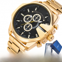 Mens Watches Top Brand Luxury Gold Steel Quartz Watch Men Cagarny Casual Male Wrist Watch Military Relogio Masculino Dropship