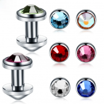 Titanium G23 Dermal Top micro Skin Diver Dermal Piercing  Jewelled Body Jewelry Attachments