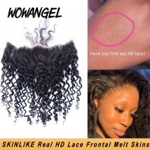 SKINLIKE Real HD Lace Frontal Melt Skins Straight invisible HD Lace Closure Only Deep Wave Kinky Curly Water Wave Human Hair