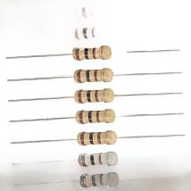 50PCS Carbon Film Resistors 1/2W 5% 100R 220R 1K 1.5K 2.2K 4.7K 10K 22K 47K 100K 100 220 1K5 2K2 4K7 Ohm New Resistance 1R~1M