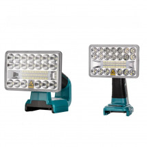 New 18V LED Flashlight Outdoors Spotlight Light for Makita BL1430 BL1830 Lithium Battery USB Outdoor Lighting with USB