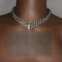 Custom Name  Necklace AAA Zirconia  Letters With Big Hoop CubanChain Pendant For Men Women Hip Hop Jewelry