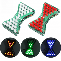 DIY Soldering Practice Kit Hourglass LED Flashing Light DIY Electronic Project For School Student STEM Education Learning