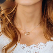 eManco Stainless Steel Necklace Women Pendant Necklace Chokers for Women Fashion Jewlery Best Friend Necklace Kolye