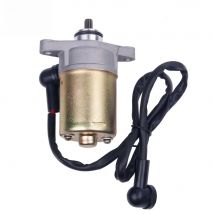 Glixal GY6 49cc 50cc 80cc 100cc Electric Starter Motor with Wire for 4-stroke QMB139 13QMB Scooter Moped ATV Go-kart Engines