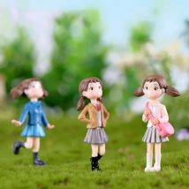 4PCS Campus Xiaomei Moss Micro Landscape Plant Potted Creative Decoration Cake Decoration Miniature Figurines