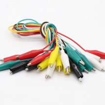 10pcs2pcs Line length 45cm Crocodile clip number  28mm Double-ended Crocodile Clips Cable Alligator Clips Wire Testing Wire Clip