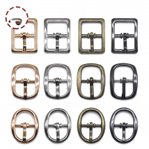 New 20pcs/lot 12mm width silver gun-black gold small Square round alloy metal shoes bags Belt  Buckles  DIY Accessory Sewing