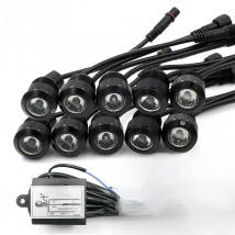 Yituancar 8-20Pcs DIY LED Car Styling Eagle Eye Daytime Running External Fog Lights DC12V White/Yellow Turn Signal Steering Lamp