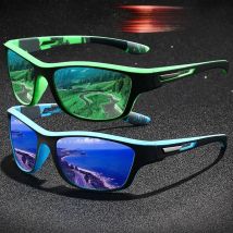 2 PCS Fashion Vintage Pattern Driving Fishing Sports Sunglasses Men Women Running Cycling Mountaineering Sport Man UV400 Eyewear
