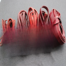 2M Genuine Leather Cord for Bracelet Jewelry Making Retro Red Brown Round Flat Cow Leather Rope String Thread 1.5 2 3 4 5 6 8 mm