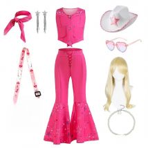 Girls Cowgirl Dress 2-12 Yrs Toddler Costume Cosplay Outfit Halloween Apparel