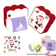 Mini Printer, Inkless Sticker Maker, Small Pocket Printer,  Portable Thermal Printer for Notes, Memo, Photo, Label