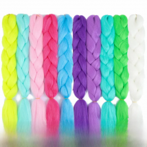 Y Demand Luminous Jum bo-Braid Synthetic Braiding 24inch 100g Shining Hair In The Darkness Florescent Ligh Glowing Braiding Hair
