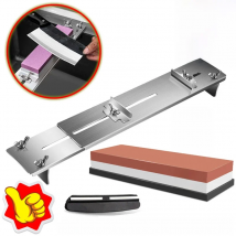 Whetstone Knife Sharpener Water Stone Plate Grinding Charcoal Stone Base Angle Guide Adjustable Whetstones Sink Bridge Holder