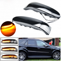 2X LED Dynamic Turn Signal Light Sequential Mirror Blinker Lamp For Mercedes-Benz M ML GL Class W164 X164 W251 ML350 ML300 R300