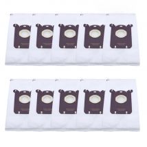 10Pcs/Lot S-Bag Vacuum Cleaner Dust Bags Compatible with AEG GR201SM Electrolux E201S Philips FC8021