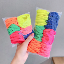 25/50/100PCS 4.5/4/2.5CM Hair Scrunchy For Women Hair Bands Elastic Seamless Link Rope Soft Colorful Rubber Band  Hairwear