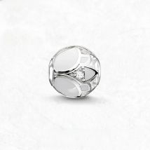 Beads White Lotus Blossom 925 Sterling Silver Charm Europe Jewelry Accessories Gift For Women & Men