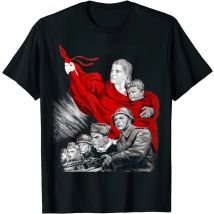Soviet Propaganda "FOR MOTHERLAND"  WW2 USSR Russian Men T-Shirt Short  Casual  100% COTTON  O-Neck  t shirts