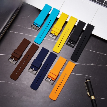 Soft Silicone Men Women Watchbands 12/14/16/18/20/22/24mm Replacement Watch Accessories Quick Release Rubber Watch Strap