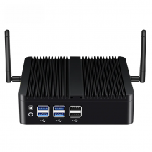 XCY Fanless Mini PC Intel Core i7 4500U i5 4200U Gigabit Ethernet HDMI VGA Display 8x USB Ports Support WiFi Windows Linux