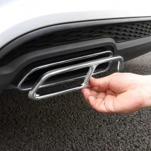 Car Tail Throat Pipe Modified Cover For Audi A6 C7 16-18 stainless steel Car Exhaust Tail Pipes Decoration Frame Car Accessories
