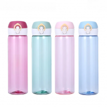 520ml DIY Sports Water Bottles Personalized Outdoor Safety PC Plastic Drinking Cup Girls Use Birth Gift Free Customize Logo Hot