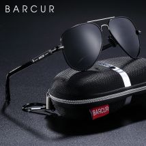 BARCUR Polarizzati Mens Occhiali Da Sole Pilota Occhiali Da Sole per Gli Uomini accessori di Guida di Pesca Escursionismo Eyewear Oculos Gafas De Sol